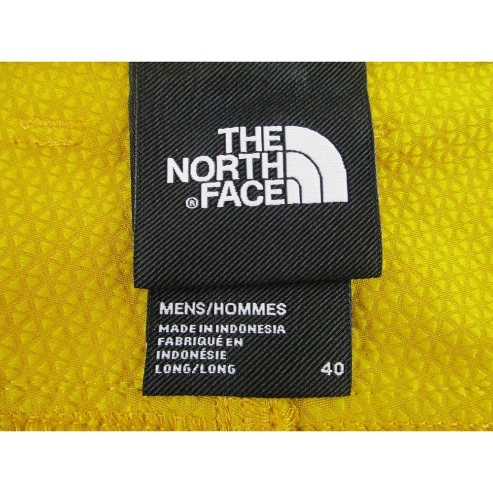North Face Shorts Mens 40 Yellow Stretch Zip Pocket Quick Dry Outdoor‎ Hiking - Picture 4 of 11